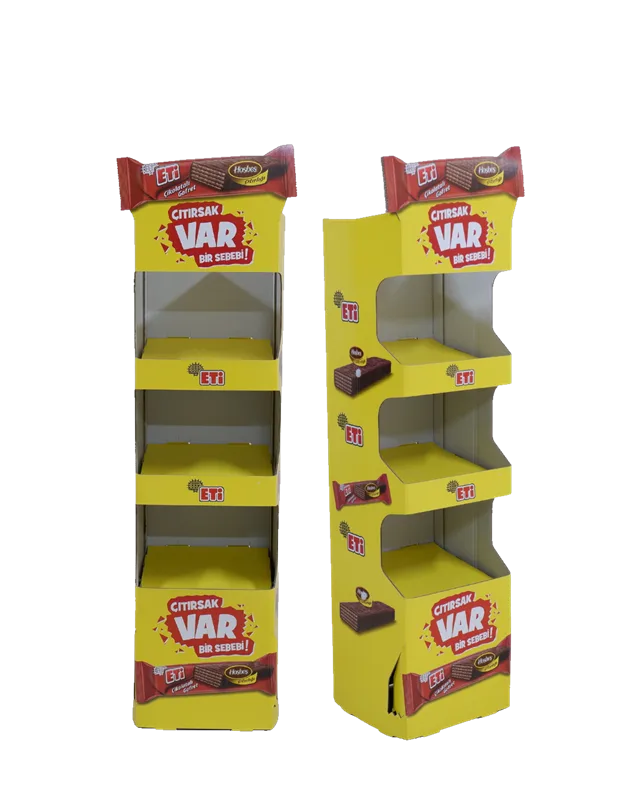 3 Raflı Karton Stand Çikolata – Karton Art