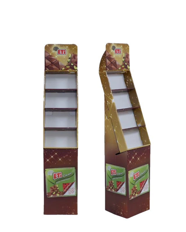 4 Raflı Karton Stand Bisküvi – Karton Art