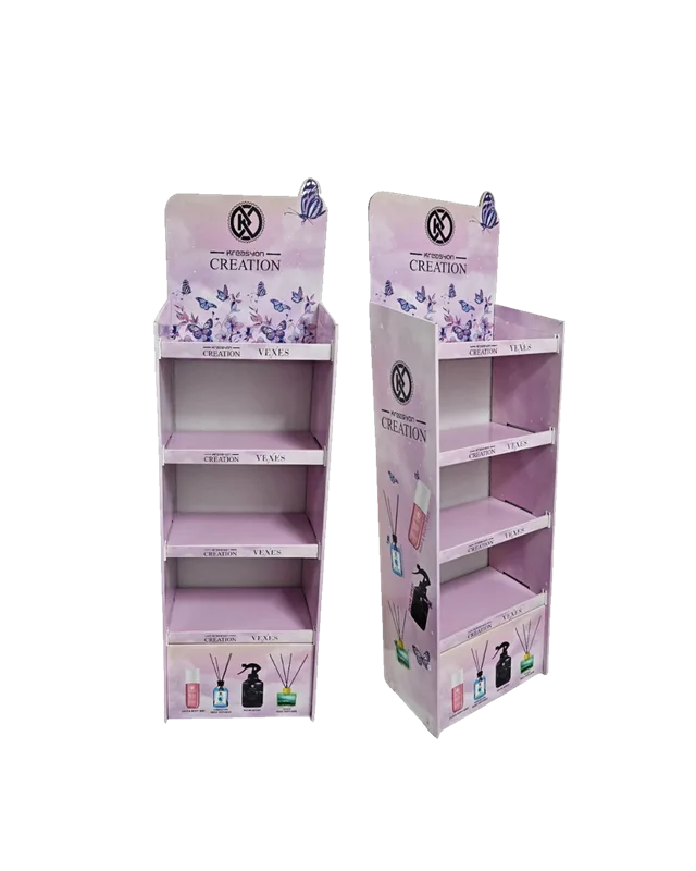 4 Raflı Karton Stand Oda Kokusu – Karton Art