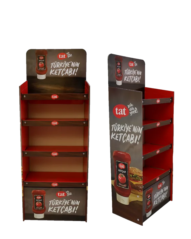 4 Raflı Teşhir Standı Ketçap Sos – Karton Art