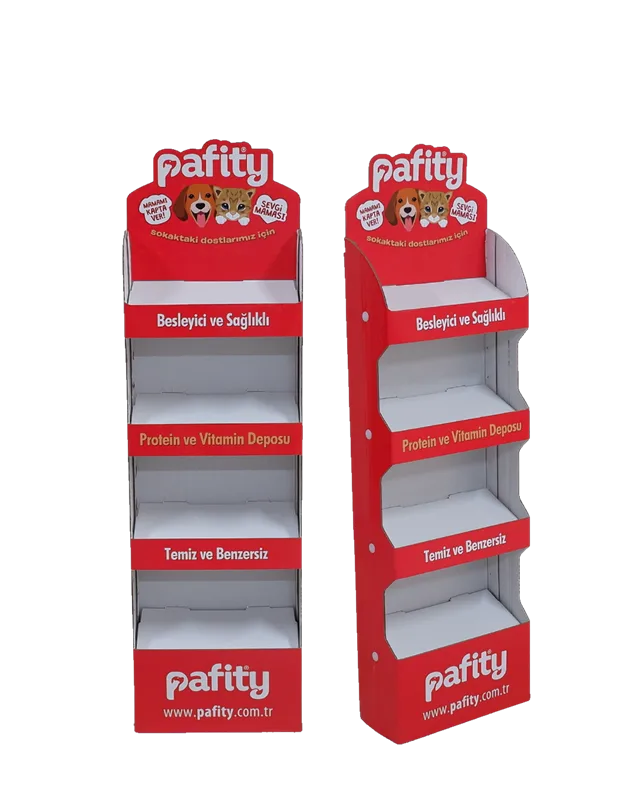 Raflı Karton Stand Köpek Maması – Karton Art