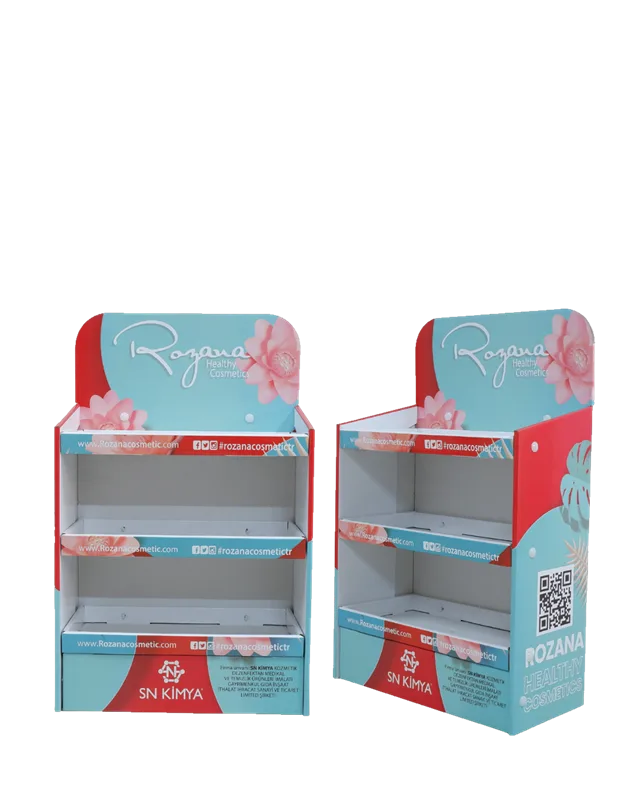 Tezgah Üstü Raflı Karton Stand Kozmetik – Karton Art